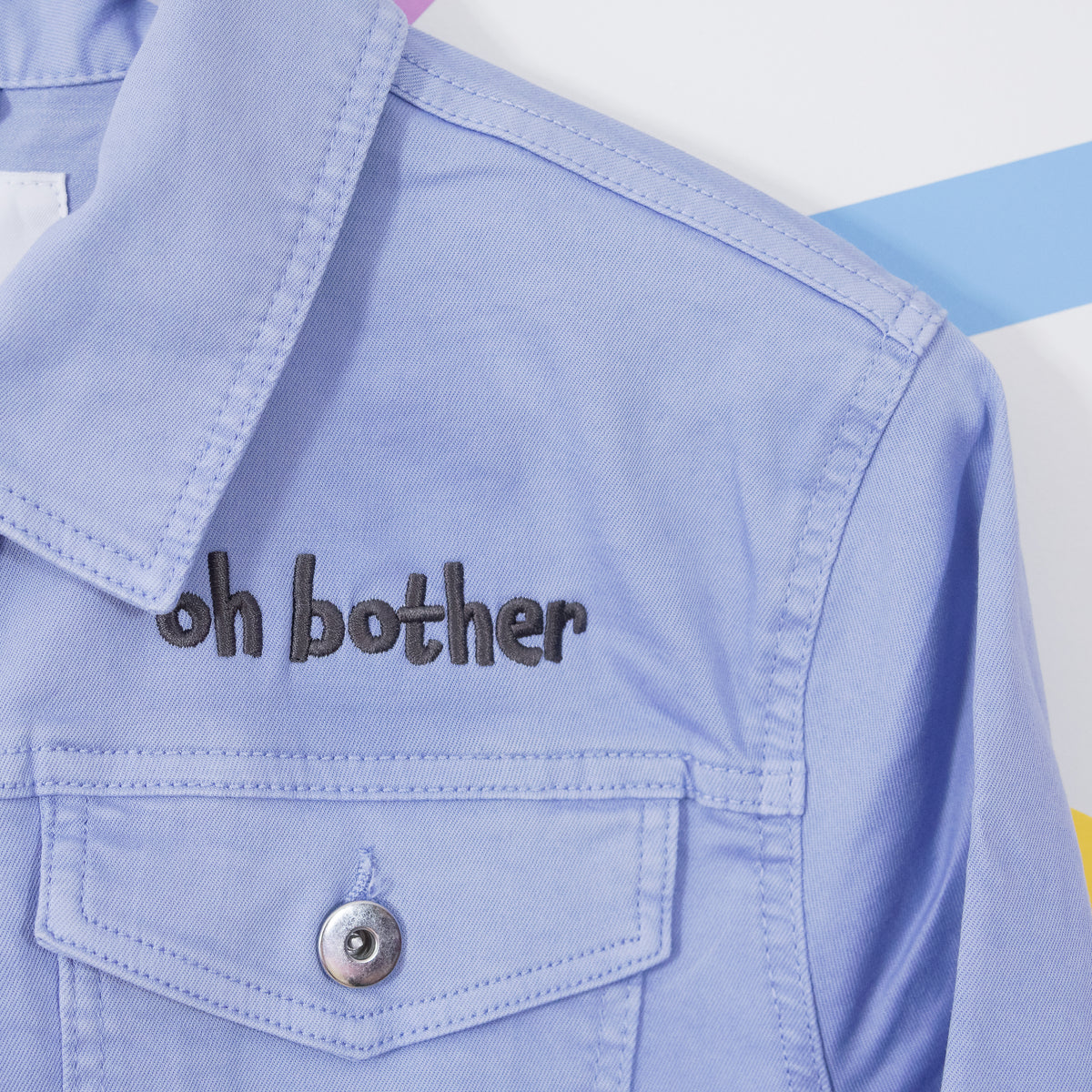 Winnie Balloons Embroidered Women's Denim Jacket