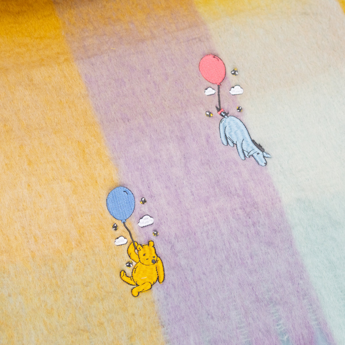 Winnie Balloons Embroidered Scarf