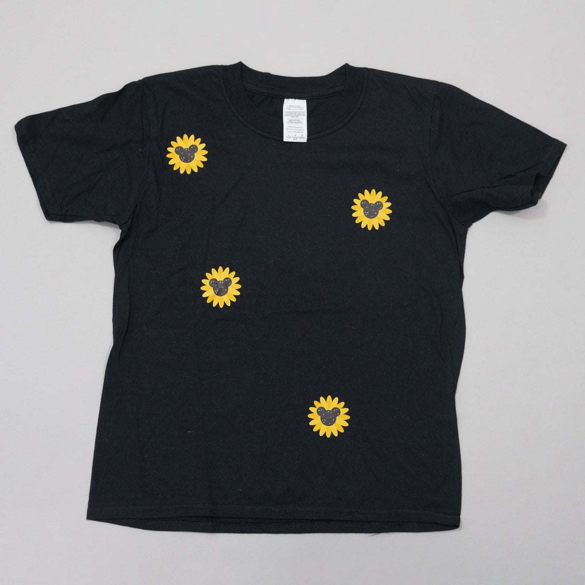 Sample - Mickey Sunflower Black Tee - 9/11 Years