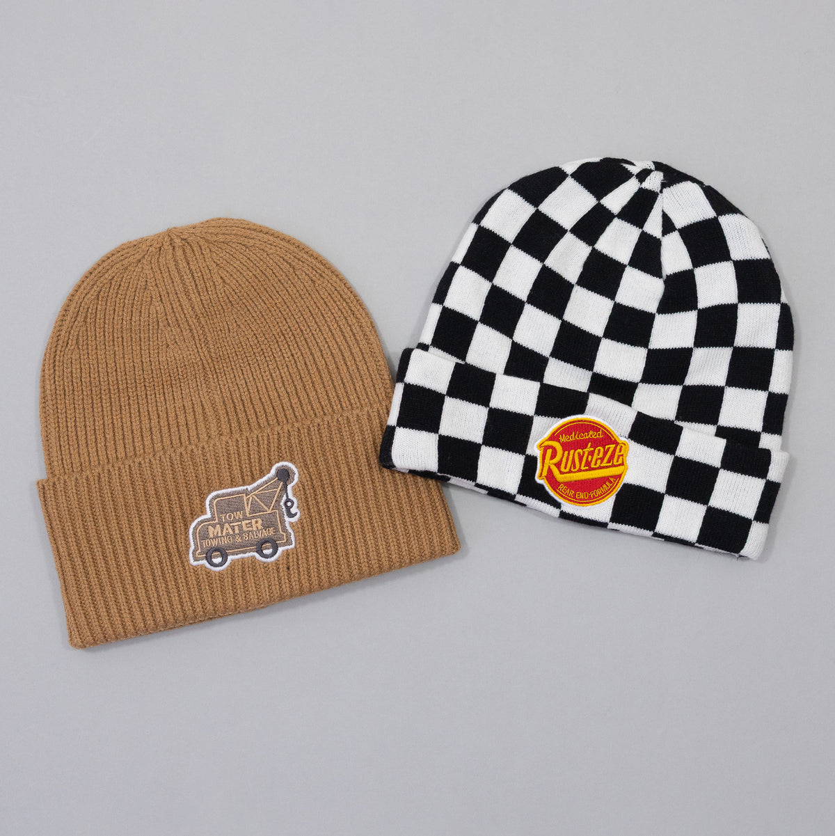 Cars Rusteze Embroidered Checkered Beanie