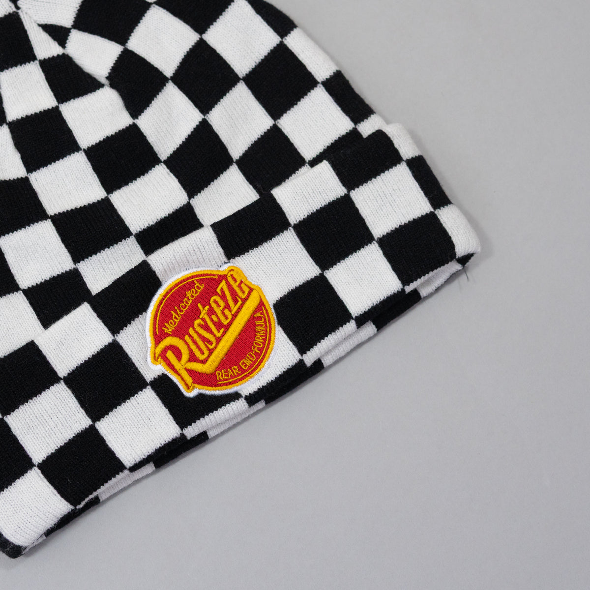 Cars Rusteze Embroidered Checkered Beanie
