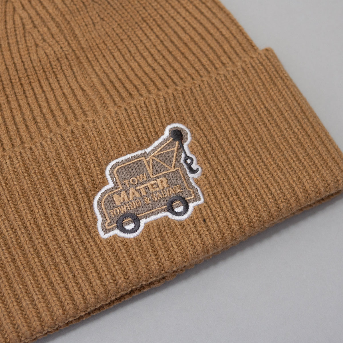 Cars Tow Mater Embroidered Brown Beanie