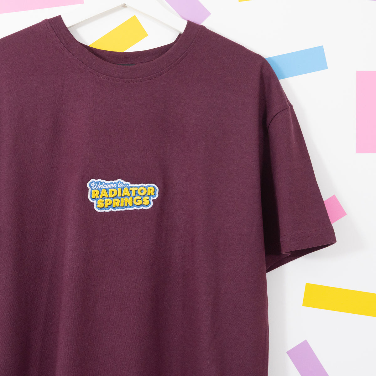 Cars Radiator Springs Oversized T-Shirt - Cherry