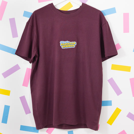 Cars Radiator Springs Oversized T-Shirt - Cherry