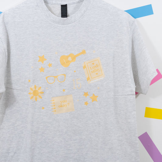 Sample - Taylor Swift Fearless Heather Grey Unisex T-Shirt - Medium