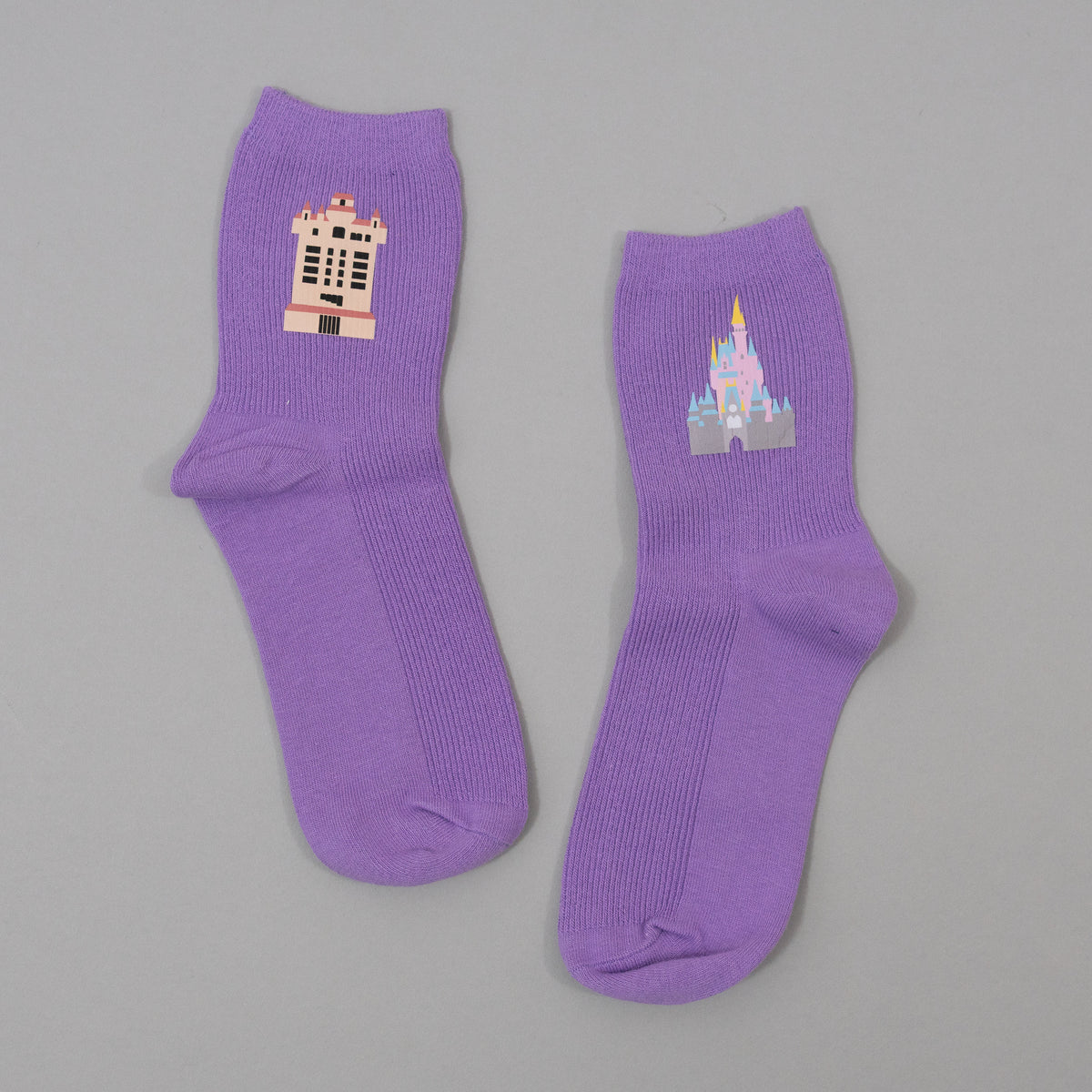 Sample - WDW Purple Socks - 4/7UK