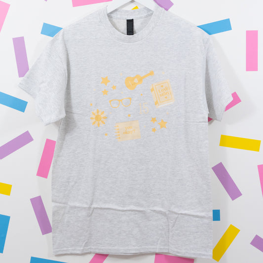 Sample - Taylor Swift Fearless Heather Grey Unisex T-Shirt - Medium