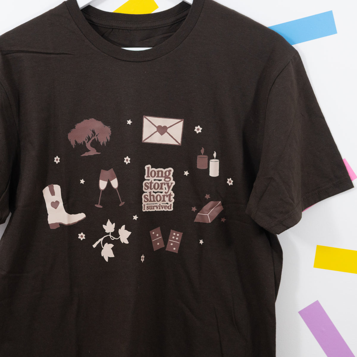 Sample - Taylor Swift Evermore Unisex Brown T-Shirt - Medium