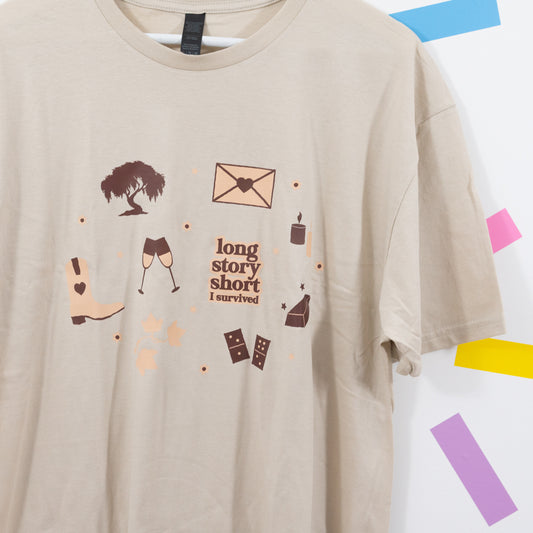 Sample - Taylor Swift Evermore Unisex Sand T-Shirt - XL