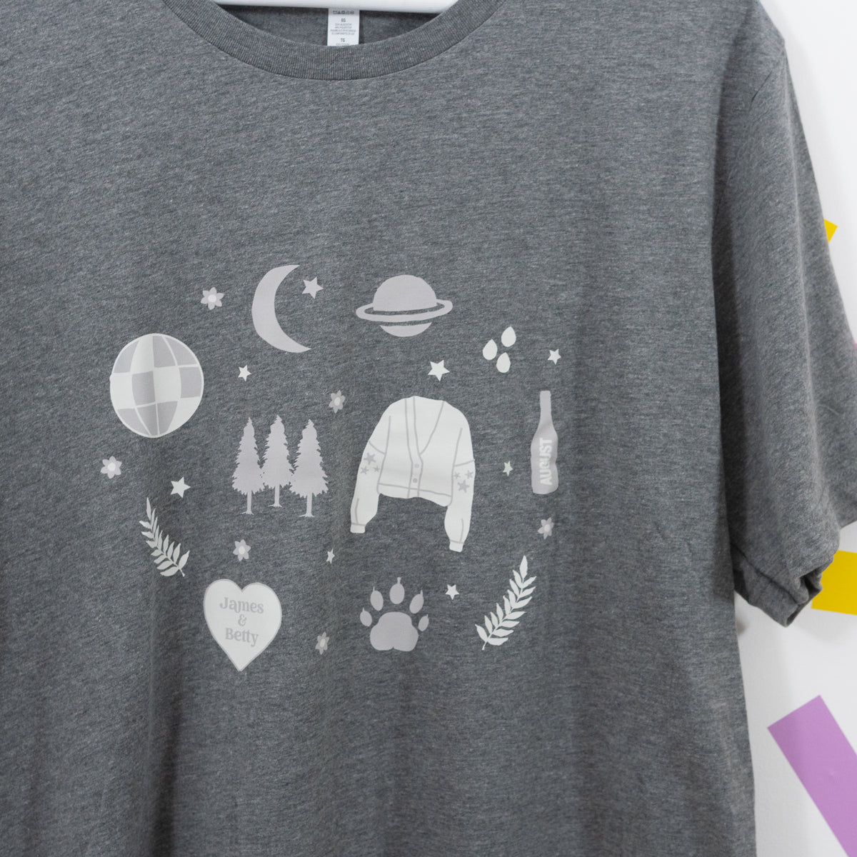 Sample - Taylor Swift Folklore Unisex T-Shirt - Dark Grey