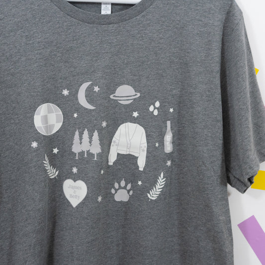 Sample - Taylor Swift Folklore Unisex T-Shirt - Dark Grey
