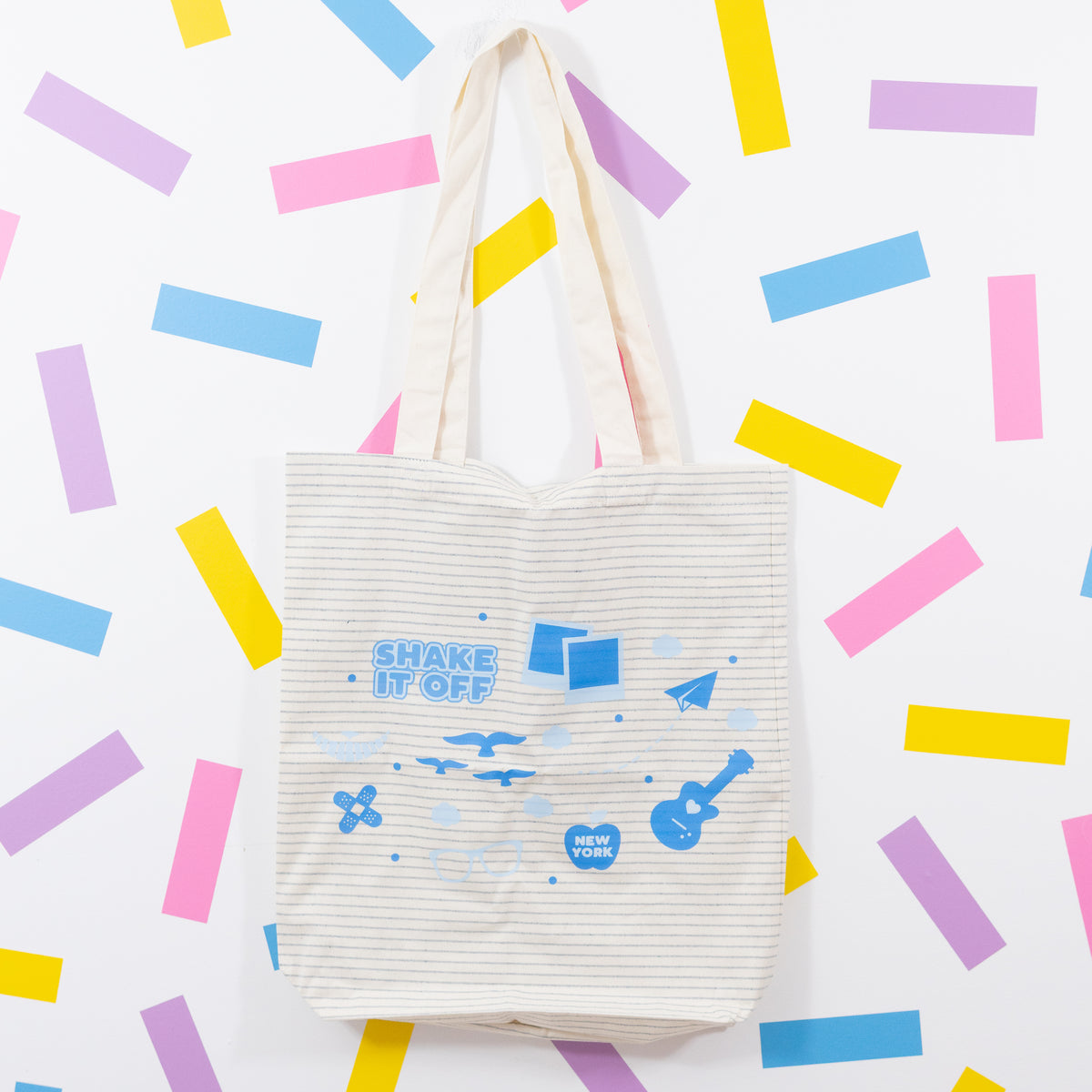 Sample - Taylor Swift 1989 Stripe Tote Bag