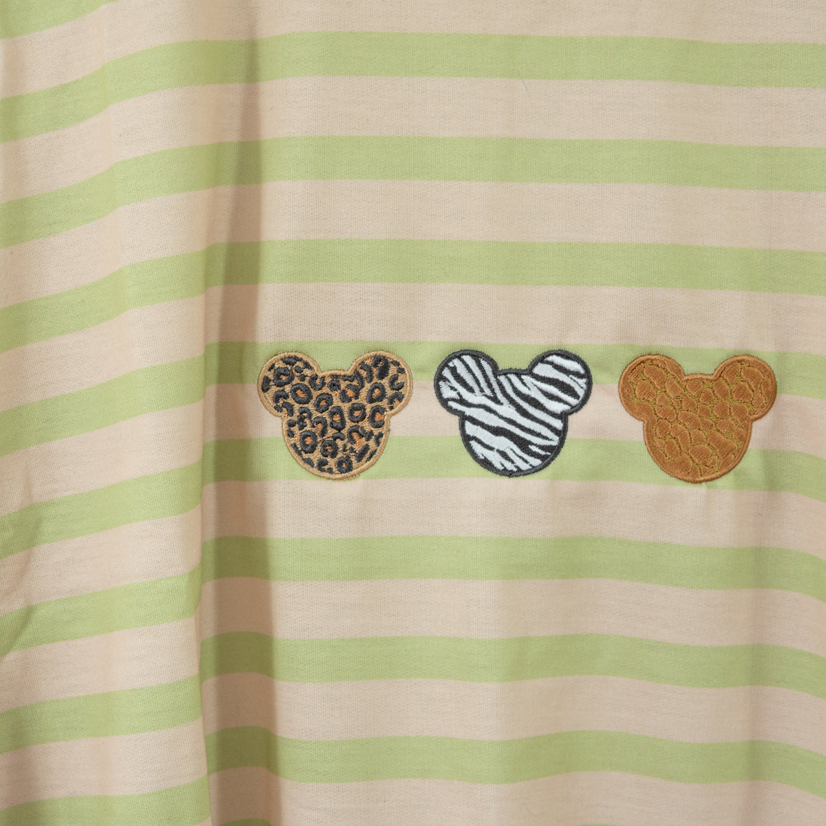 Animal Kingdom Mickey Embroidered Stripe Tee