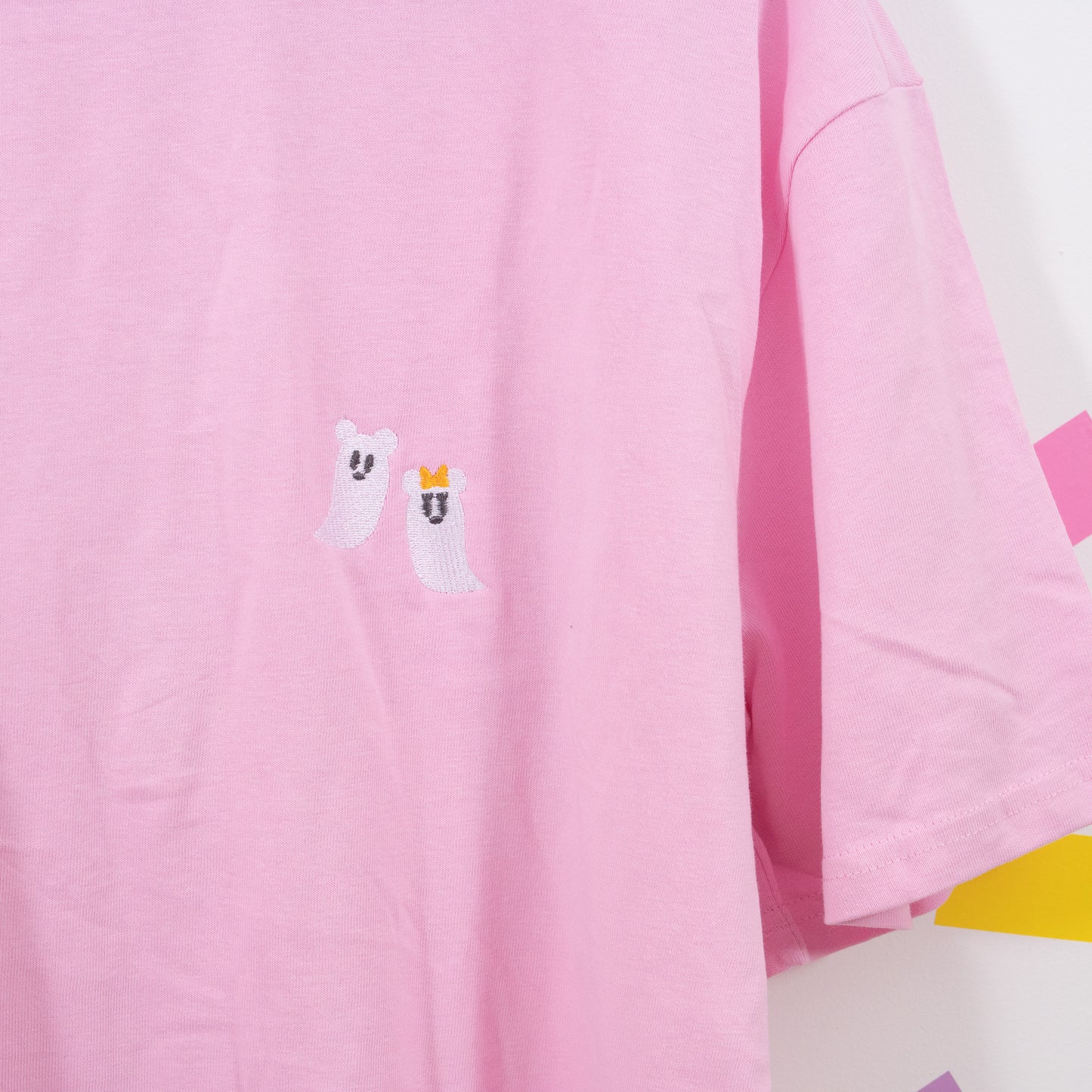 Boo To You Mickey & Minnie Ghosts Oversized T-Shirt - Pink