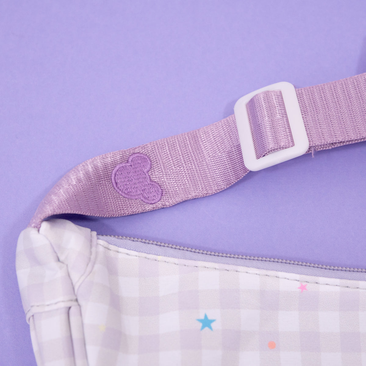 Disneyland Paris Floral Gingham Sling Bag - Purple