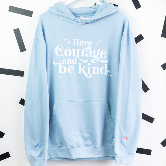 Cinderella Embroidered Light Blue Hoodie
