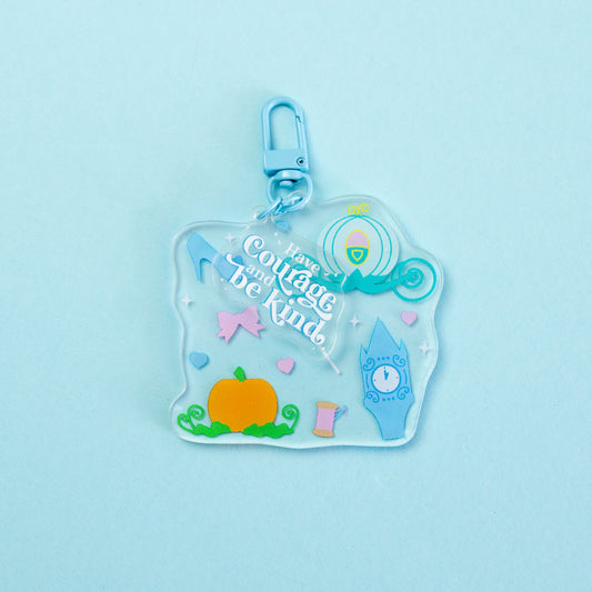 Cinderella "Have Courage & Be Kind" Keyring