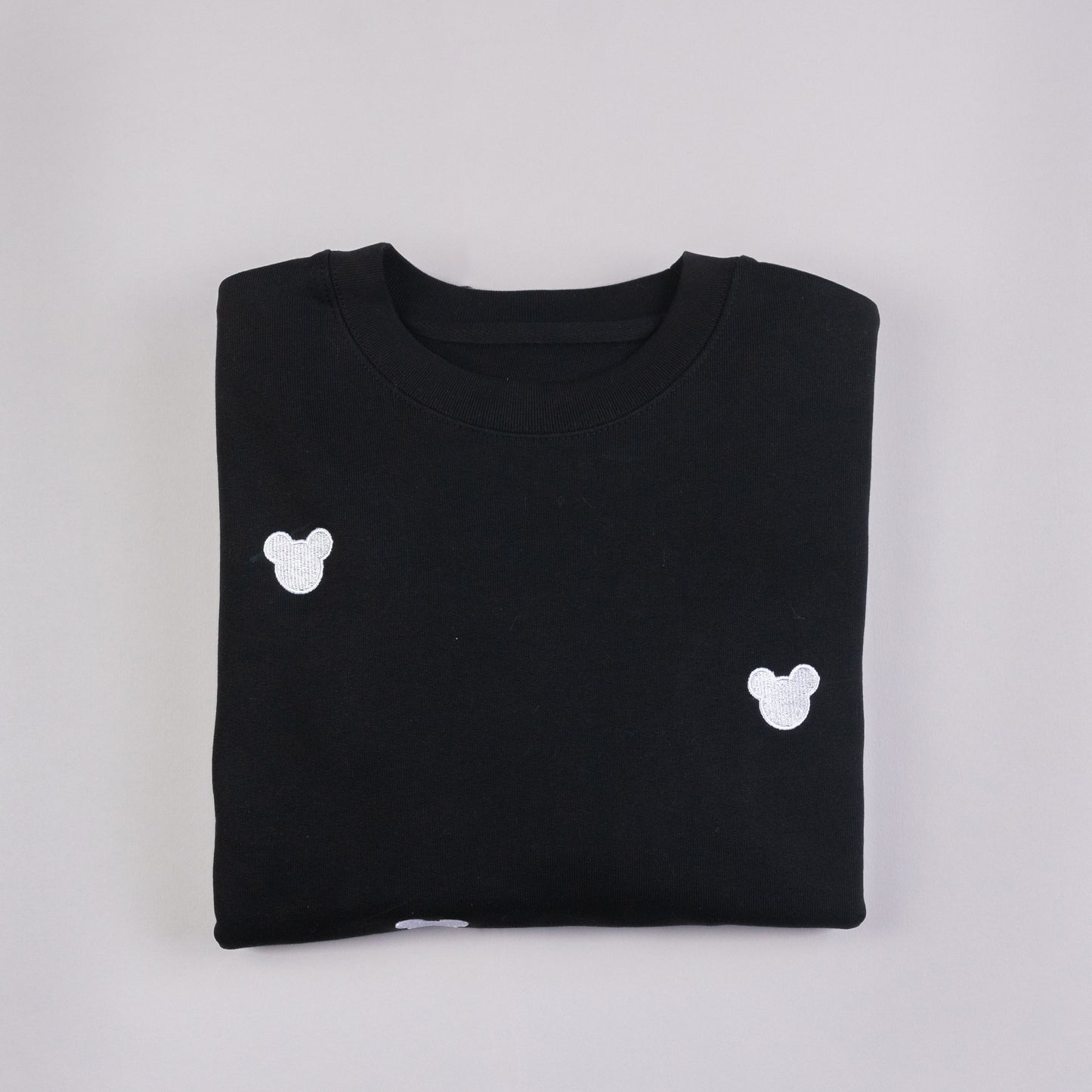 Mickey Embroidered All-Over Print Jumper - Black