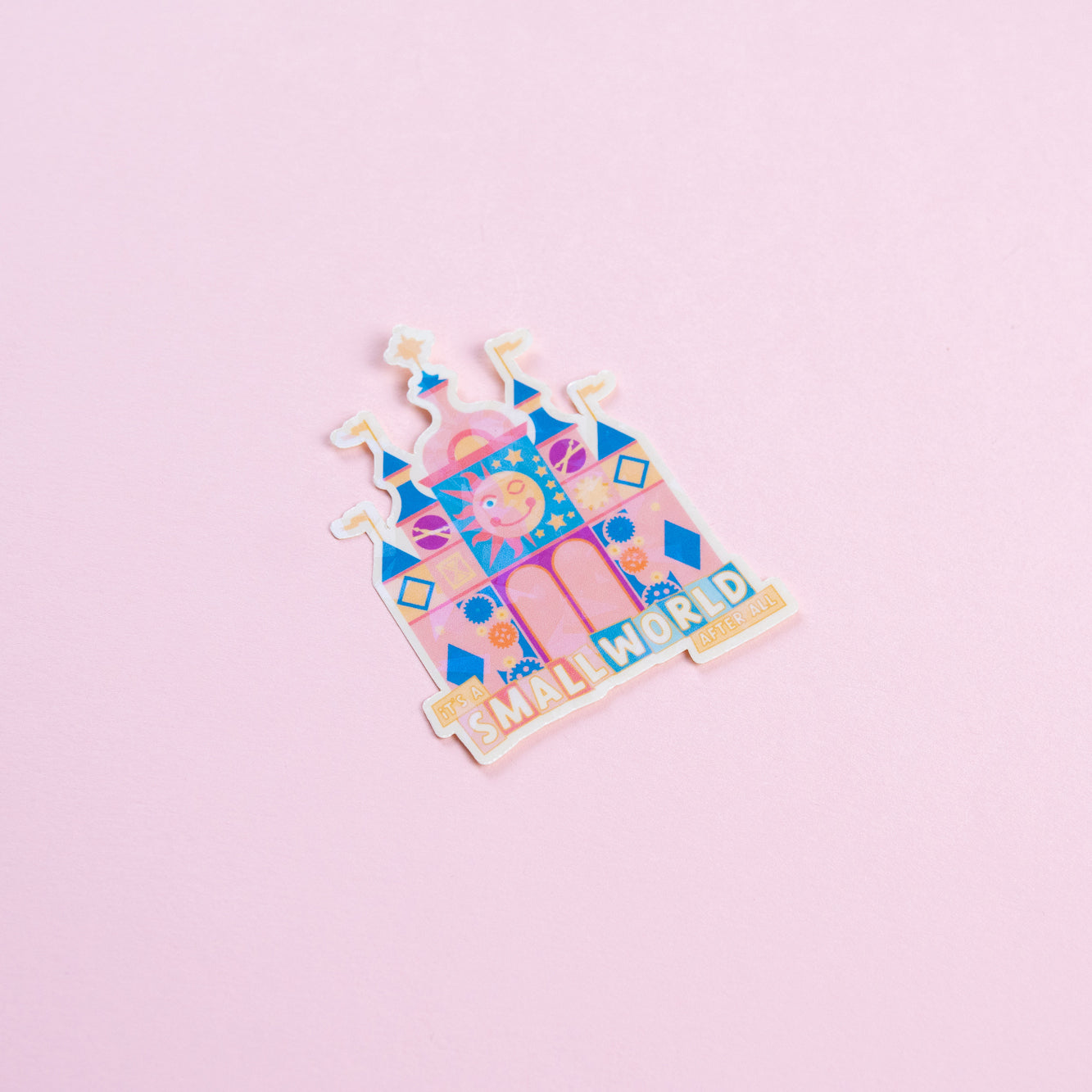 It's A Small World Sparkly Vinyl Stickers