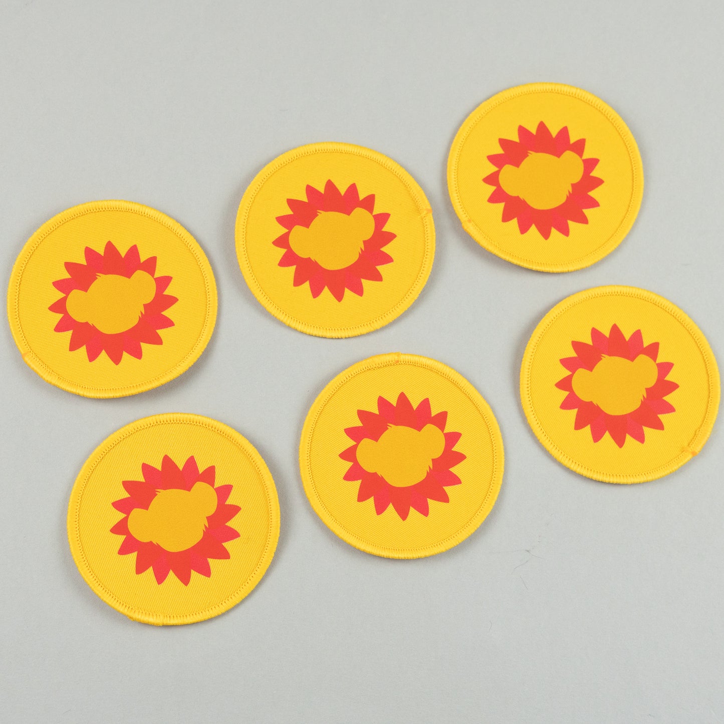 Simba Flower Printed Patches