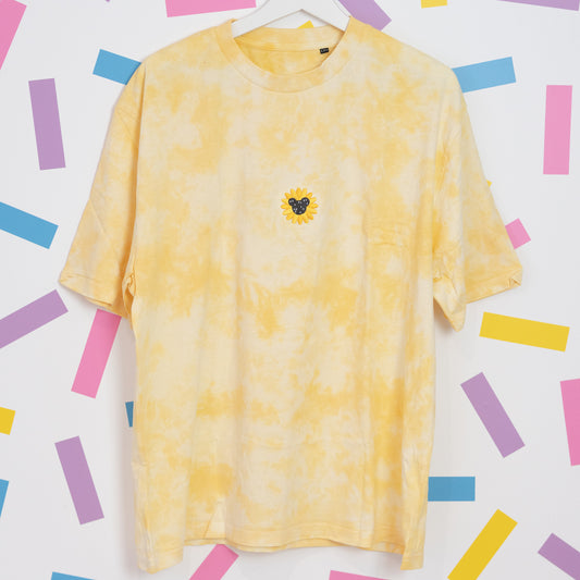 Sample - Mickey's Sunflower Tie Dye Oversize Tee
