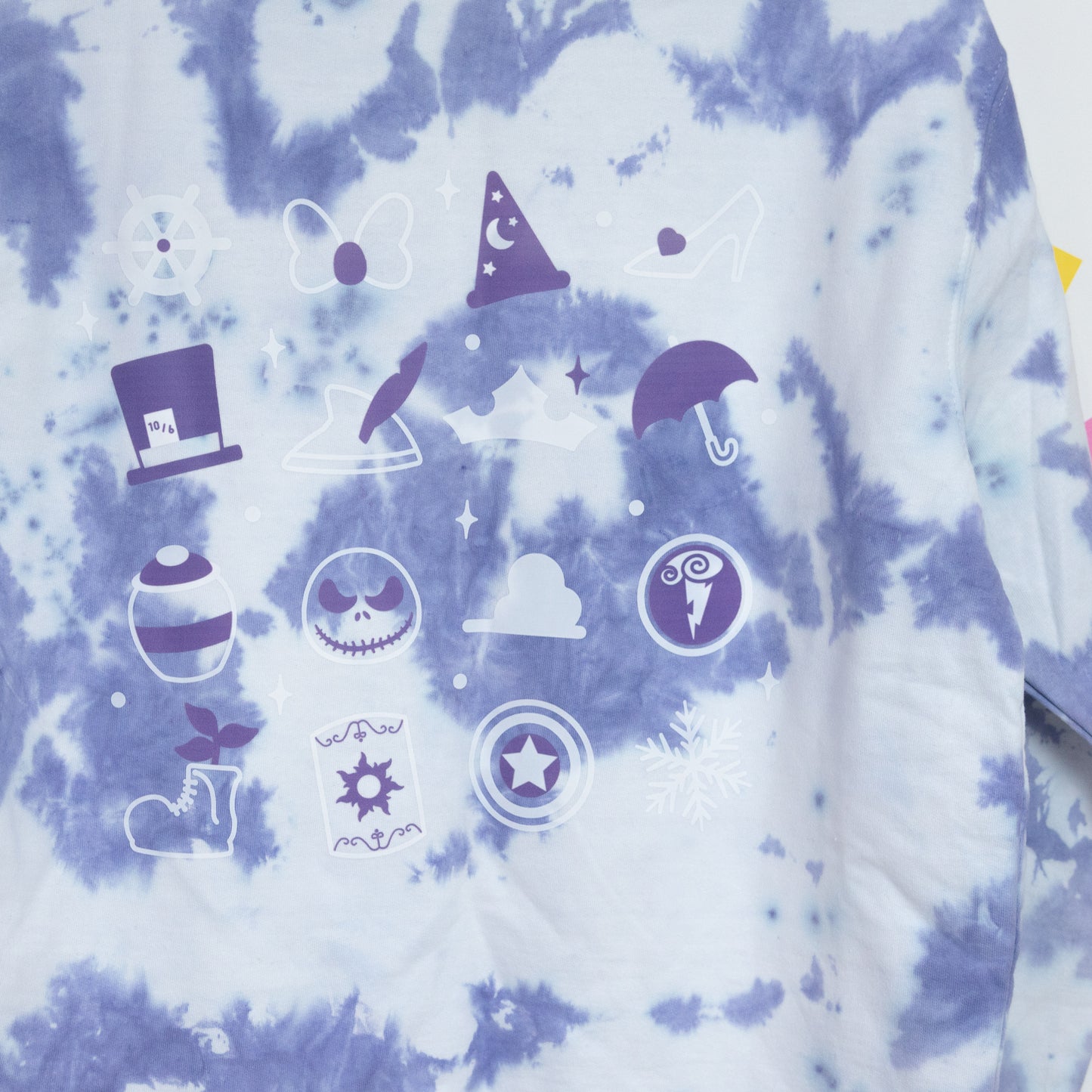 Sample - WDW Castle Purple/White Tie Dye Jumper