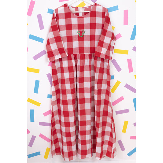 Sample - Minnie Wreath Plaid Dress