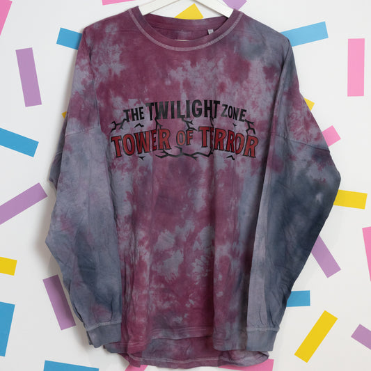 Sample - Tower Of Terror Text Tie Dye Jersey - Large