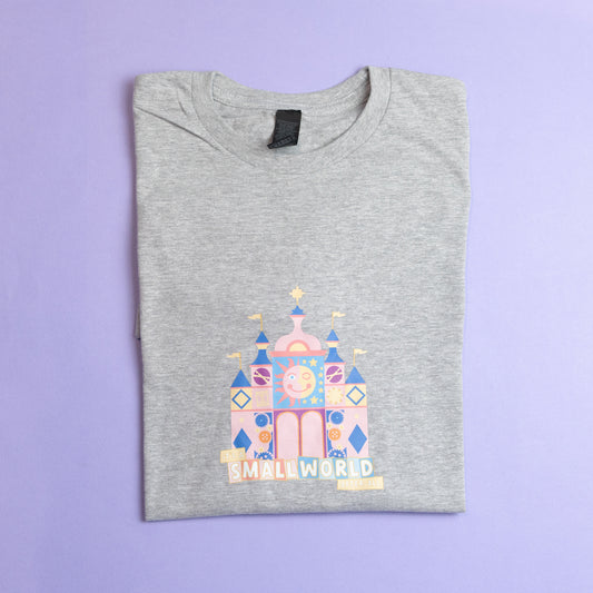 Sample - Small World Printed Grey T-Shirt