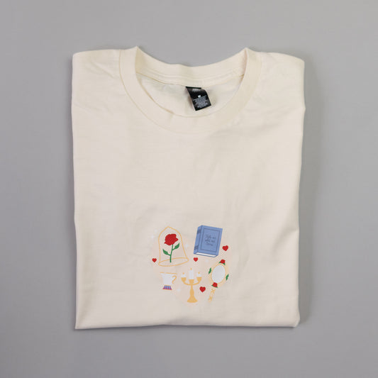 Sample - Belle Heart Cream T-Shirt - Medium