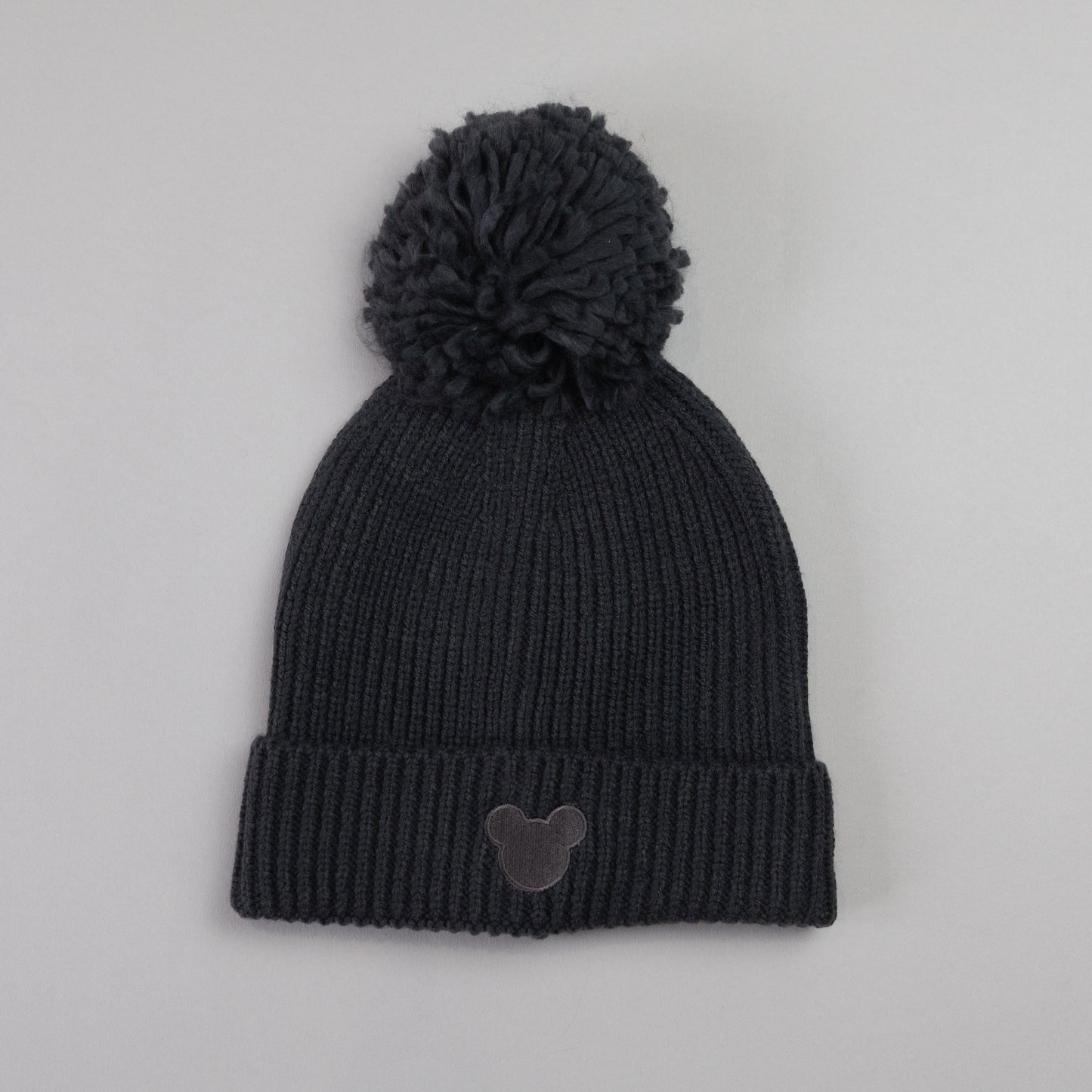 Mickey Black Pom Pom Beanie