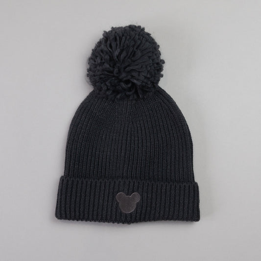 Mickey Black Pom Pom Beanie