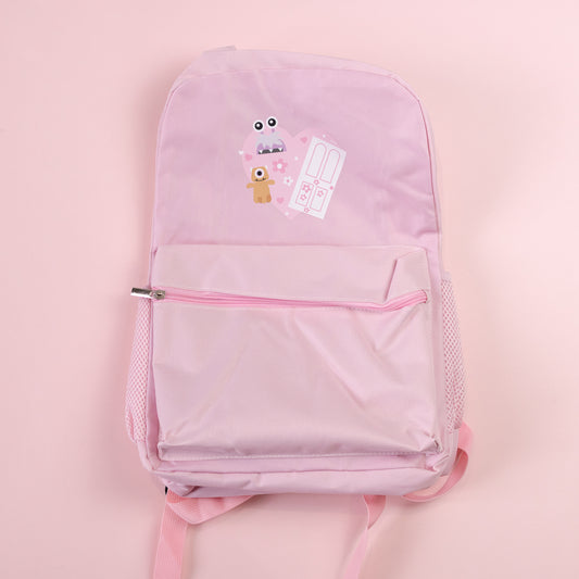 Sample - Boo Heart Pink Large Backpack