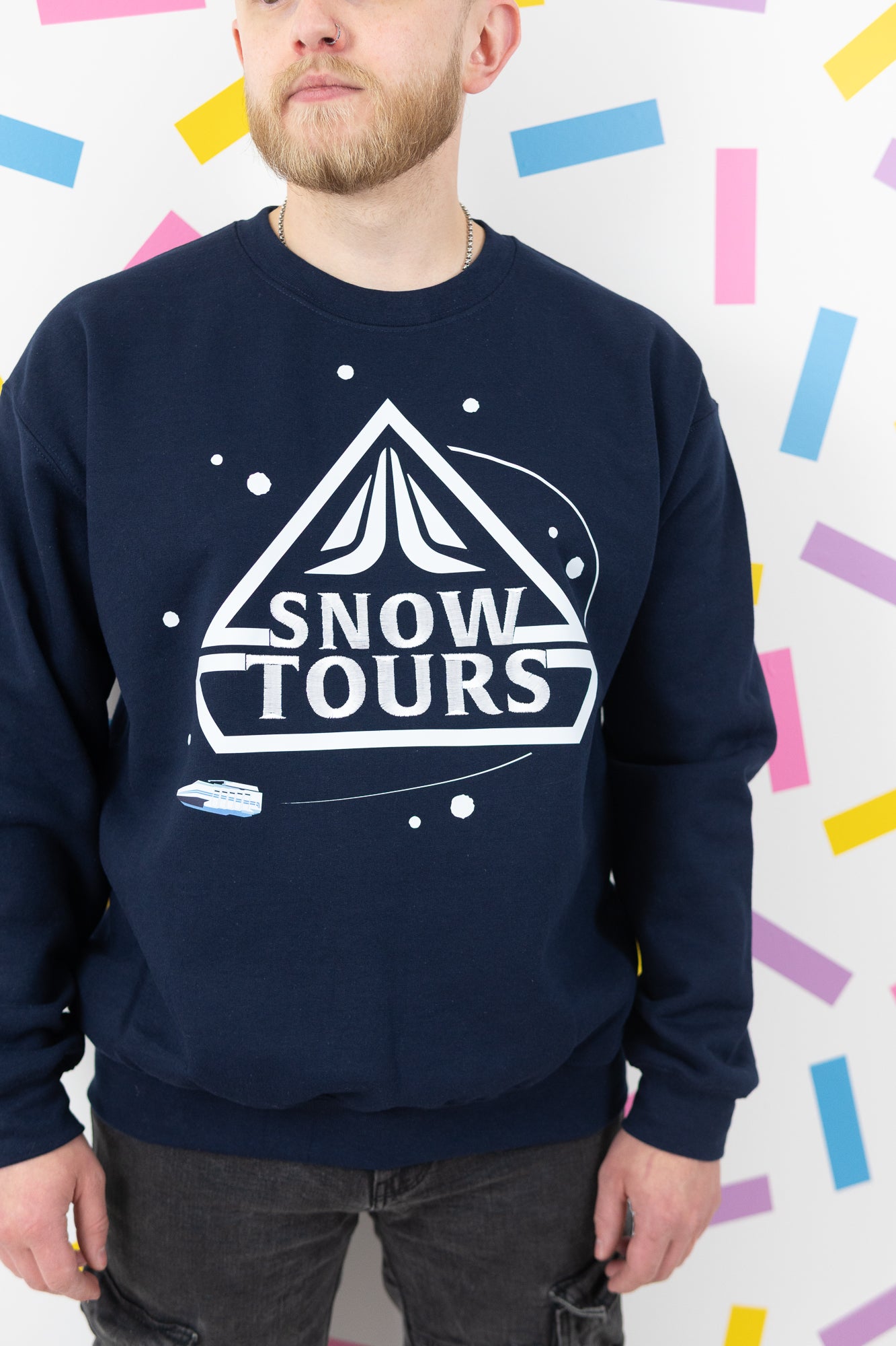 Snow Tours – Navy Christmas Jumper