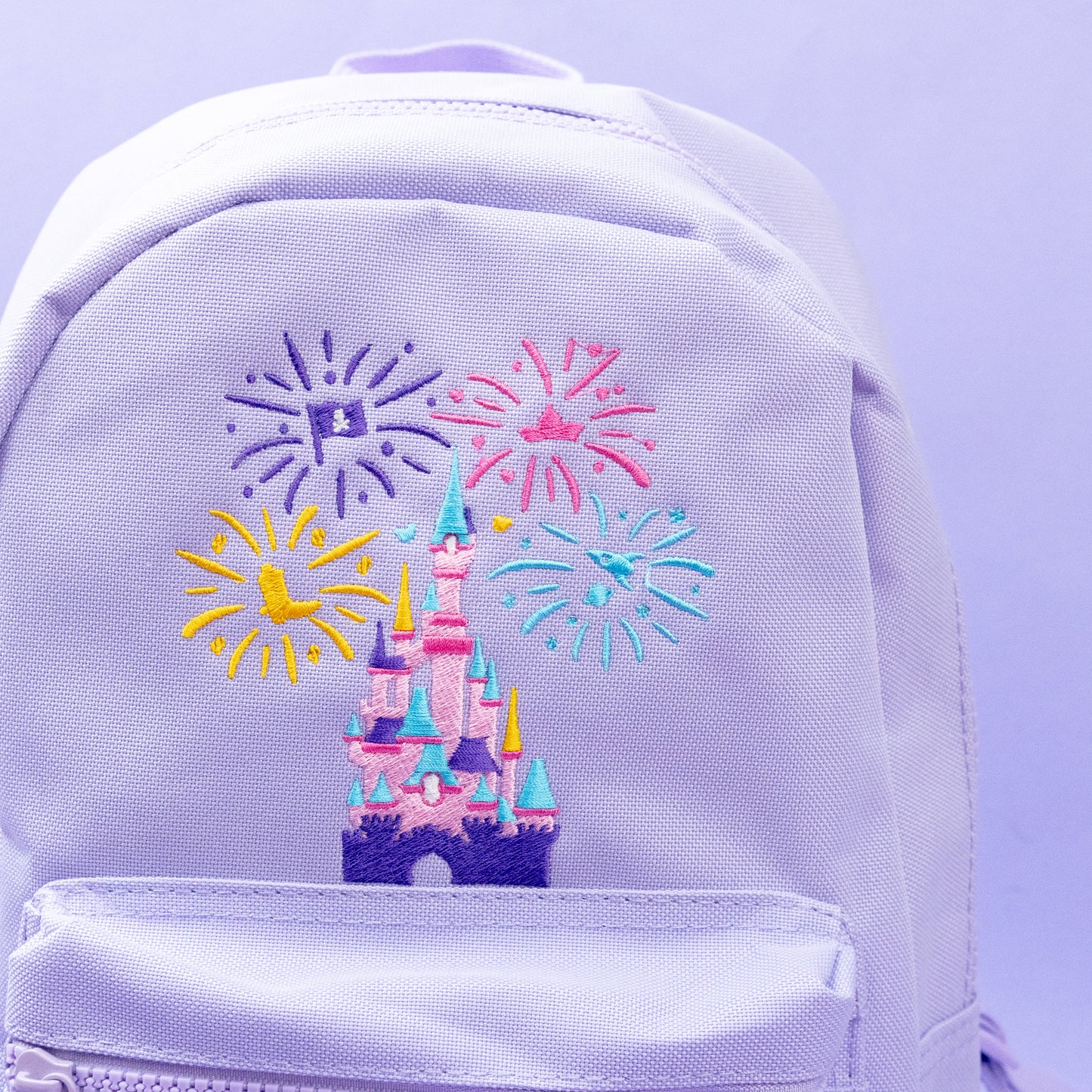 Disneyland Paris Fireworks Castle Purple Mini Backpack