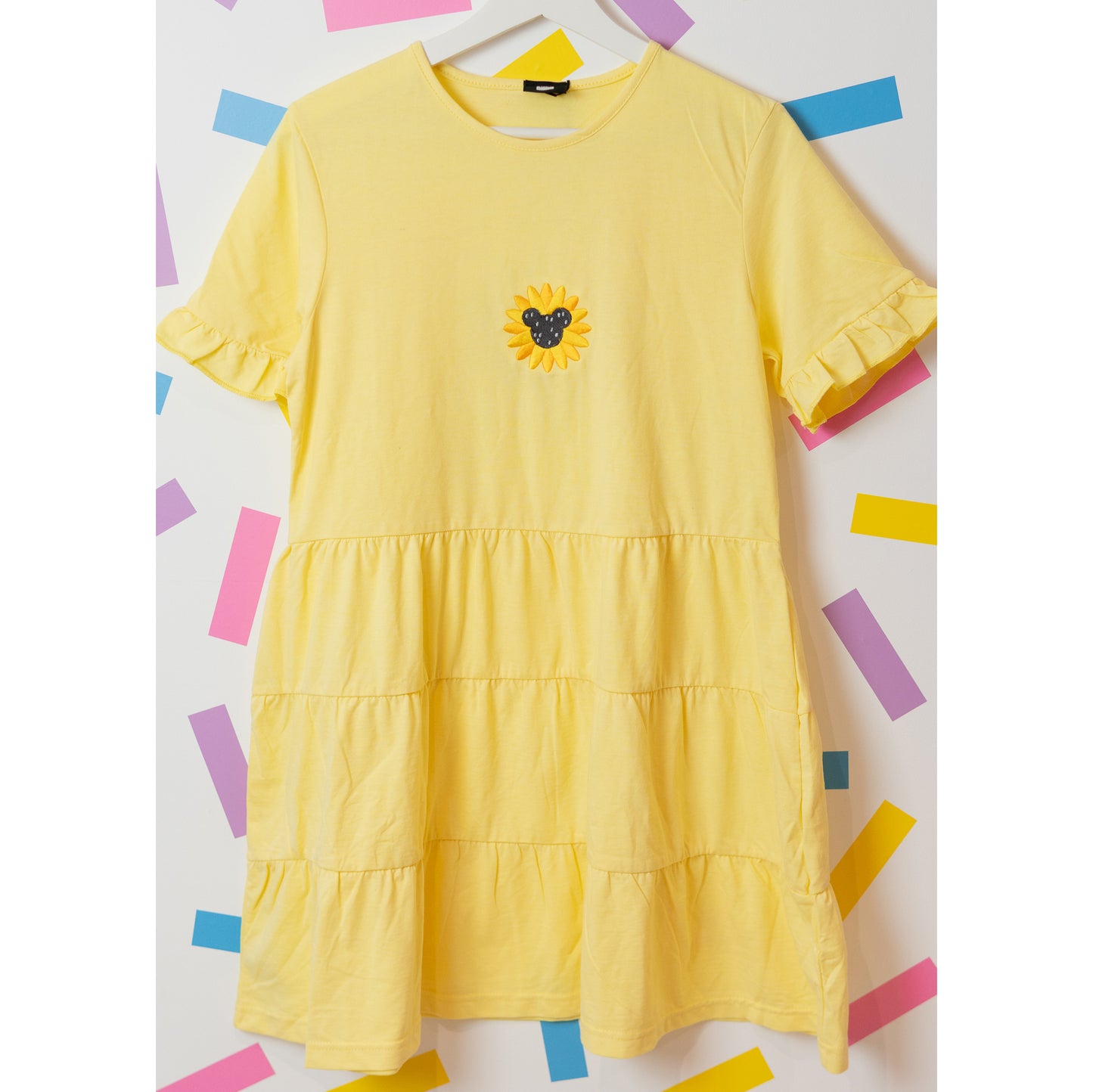 Sample - Mickey Sunflower Frill Yellow Dress
