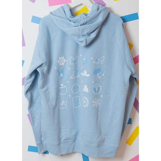 Sample - WDW Castle Light Blue Hoodie - XL