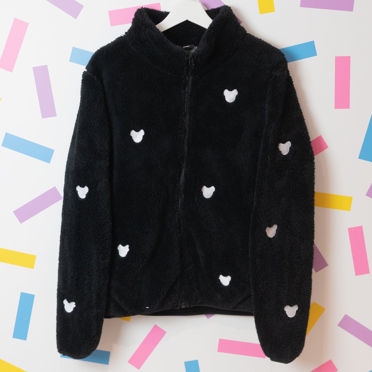 Mickey Minimal Fleece Women's Jacket - Black