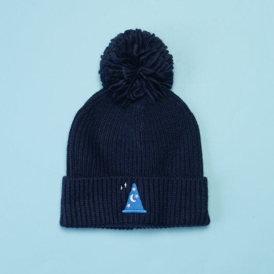 Sorcerer Blue Pom Pom Beanie