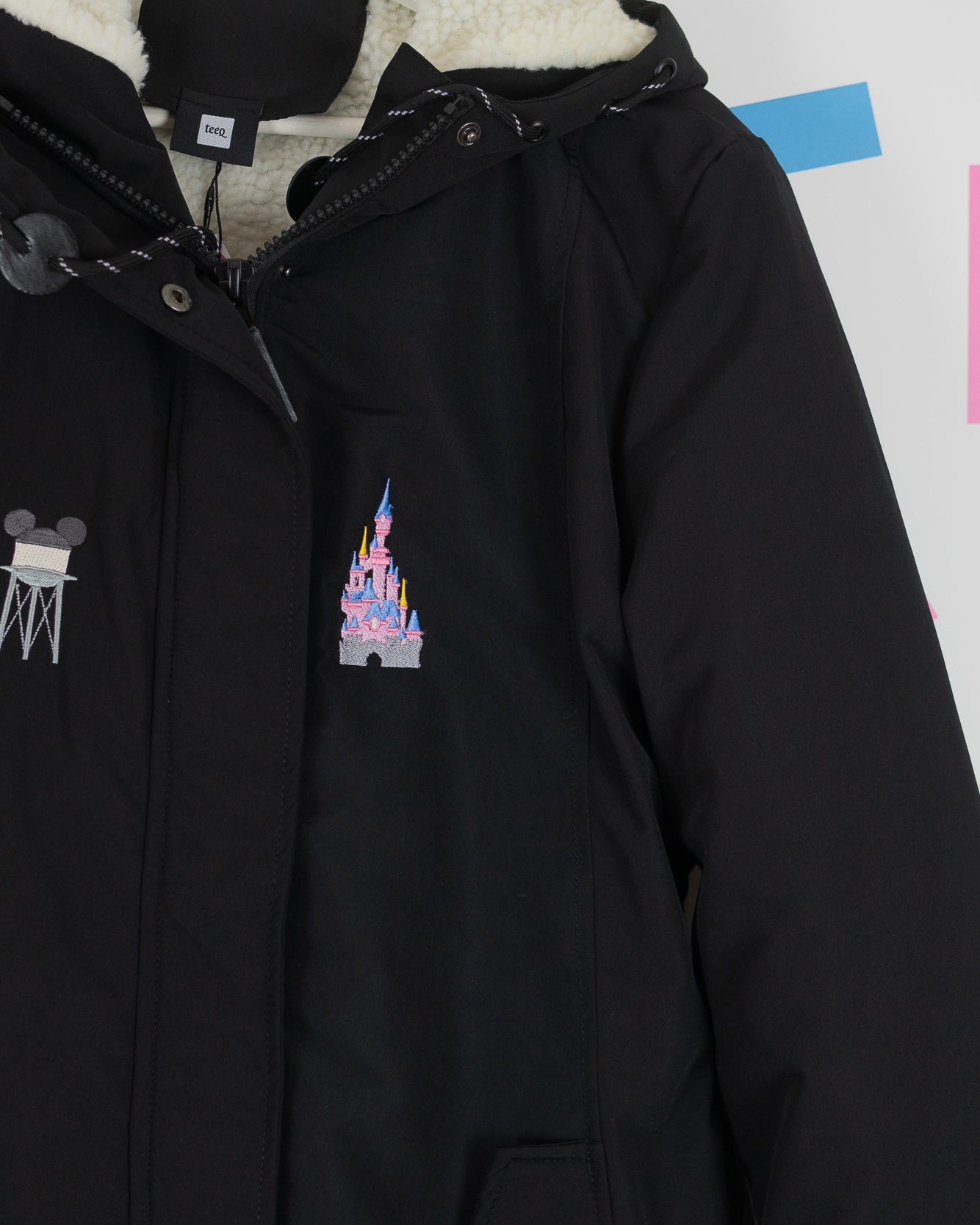 Disneyland Paris Embroidered Coat - Black