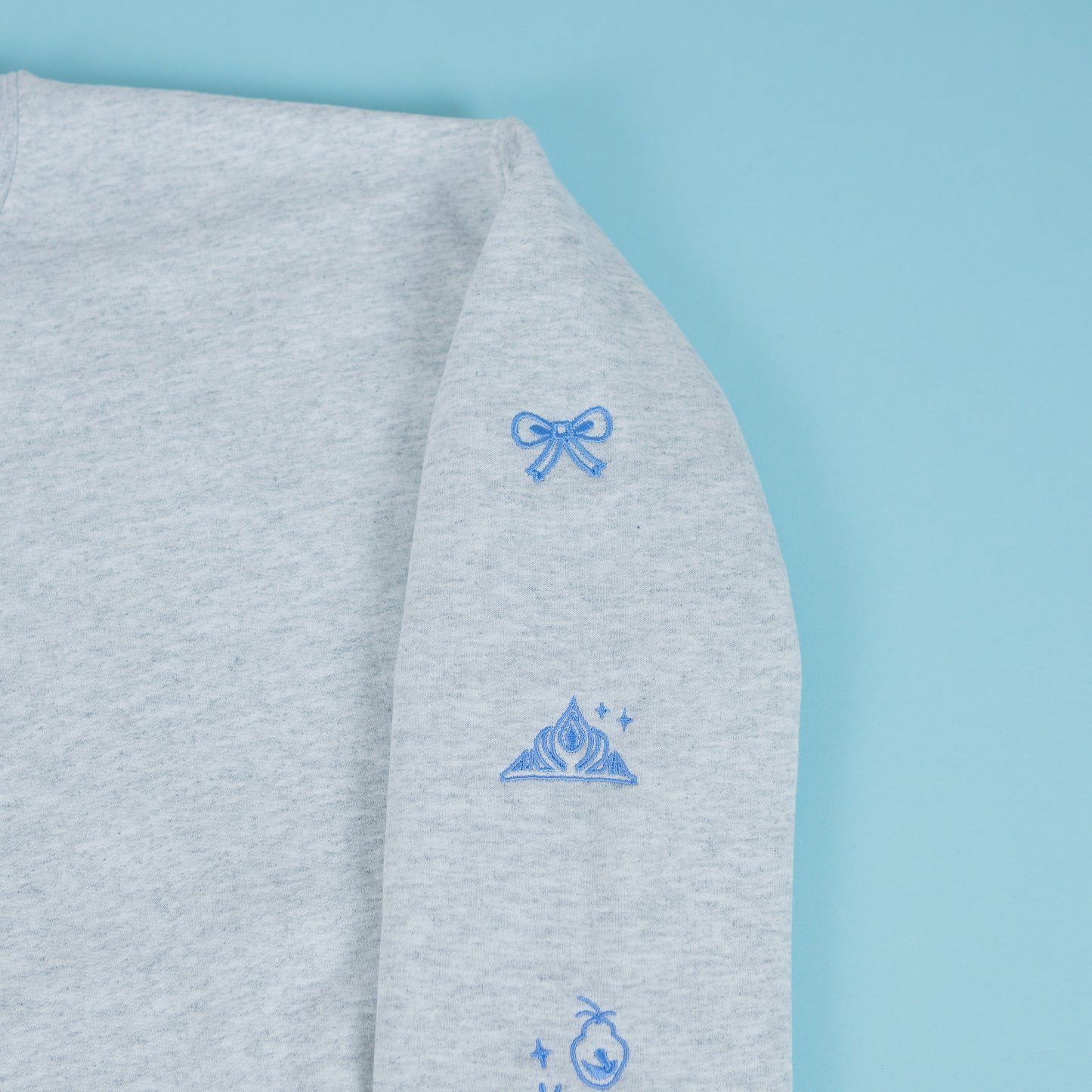 Elsa Frozen Embroidered Ash Grey Jumper