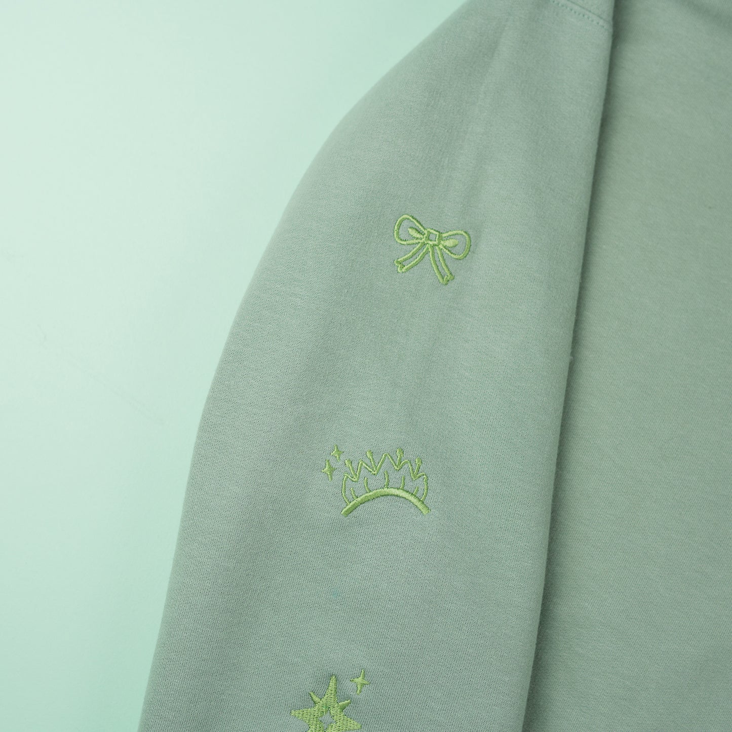 Tiana Embroidered Dusty Green Jumper