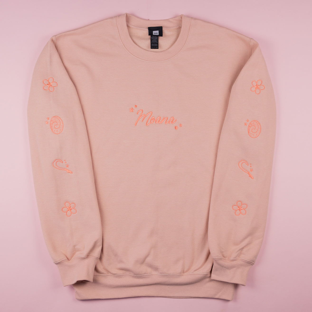 Moana Embroidered Dusty Pink Jumper