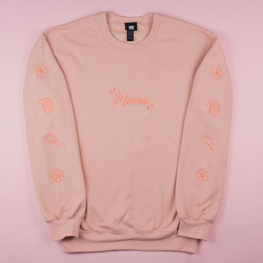 Moana Embroidered Dusty Pink Jumper