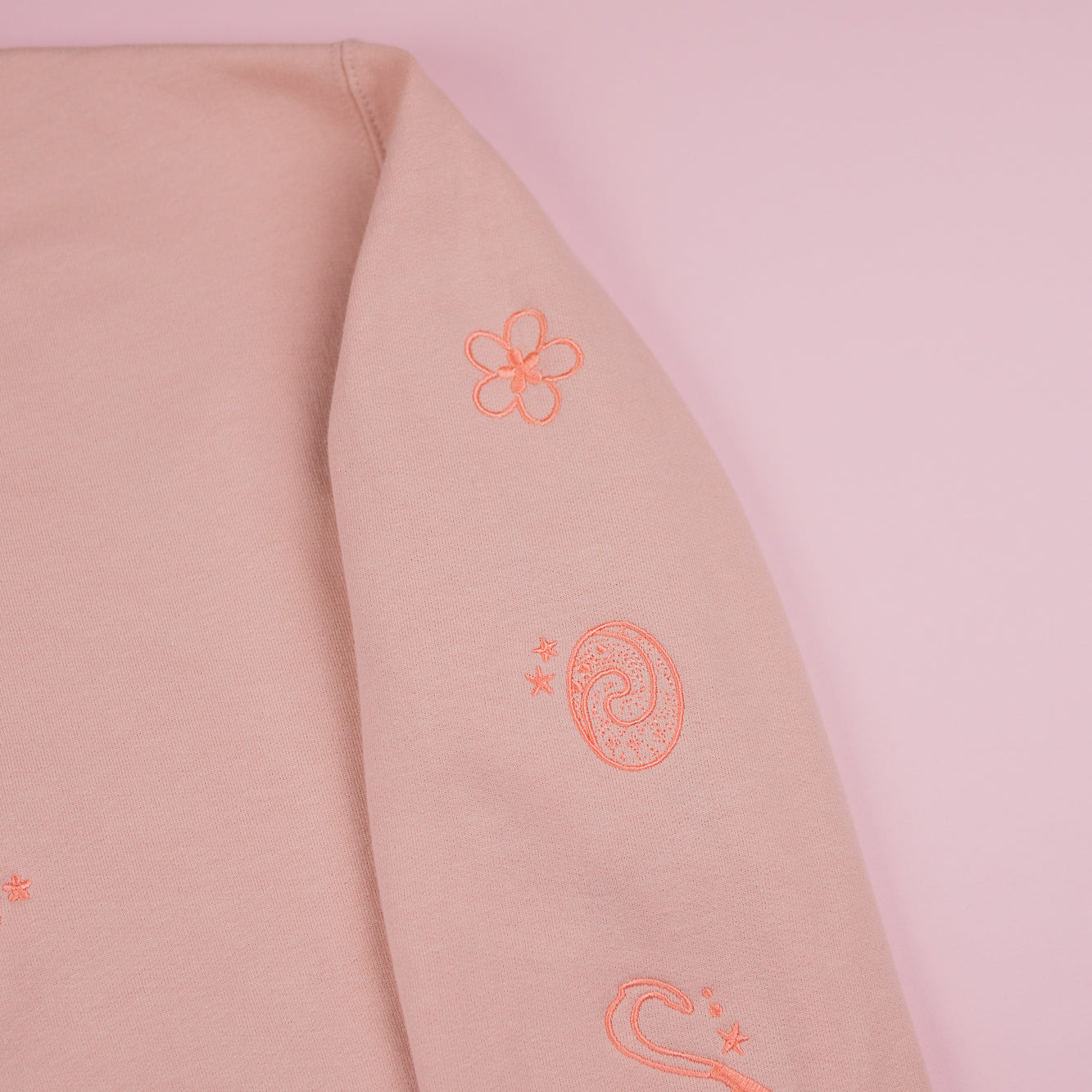 Moana Embroidered Dusty Pink Jumper