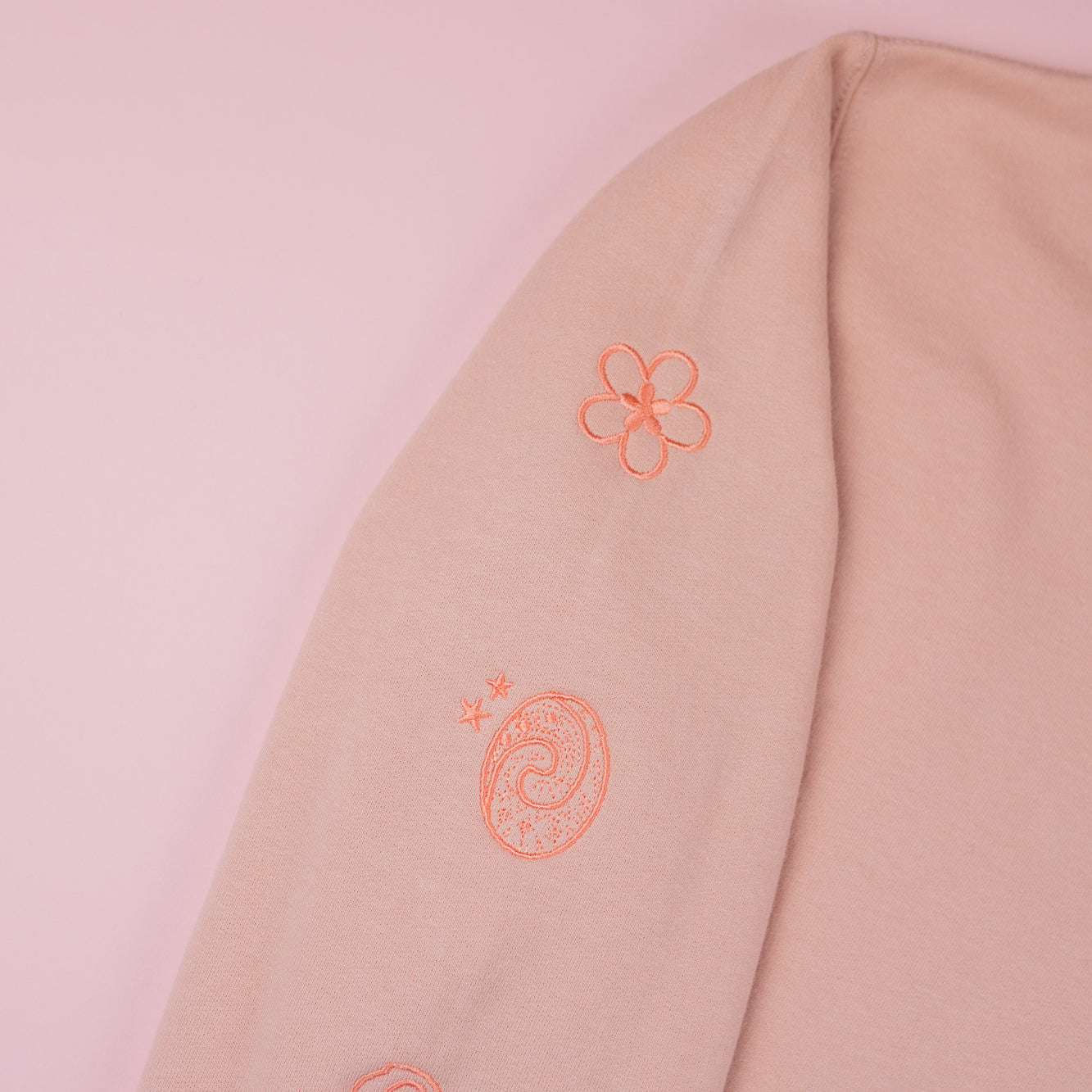 Moana Embroidered Dusty Pink Jumper