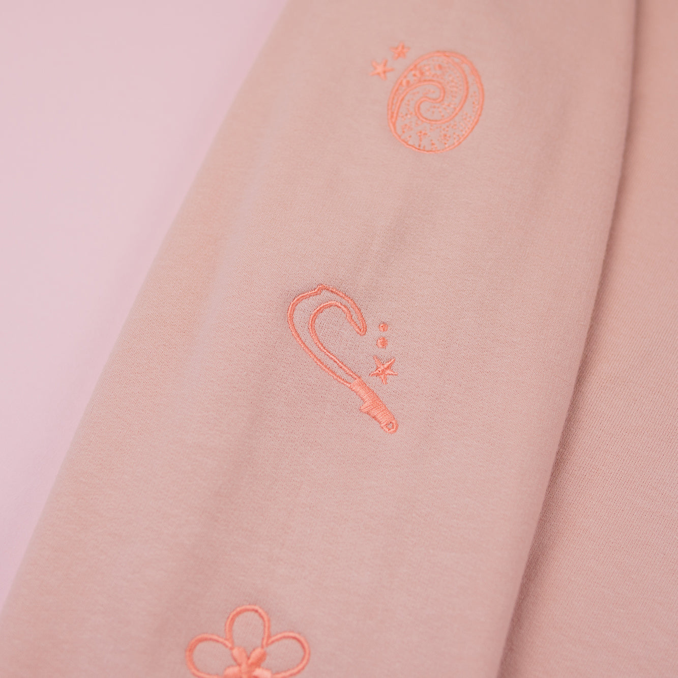 Moana Embroidered Dusty Pink Jumper