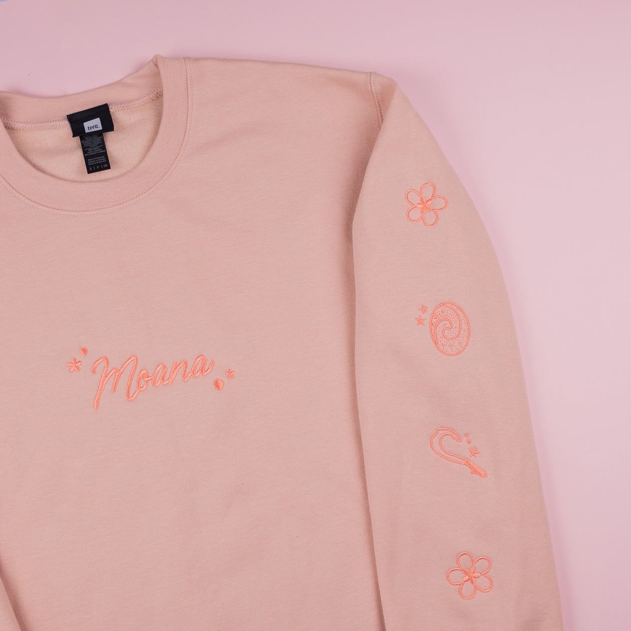 Moana Embroidered Dusty Pink Jumper