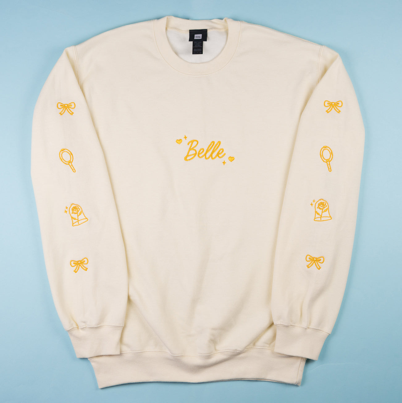 Belle Embroidered Cream Jumper