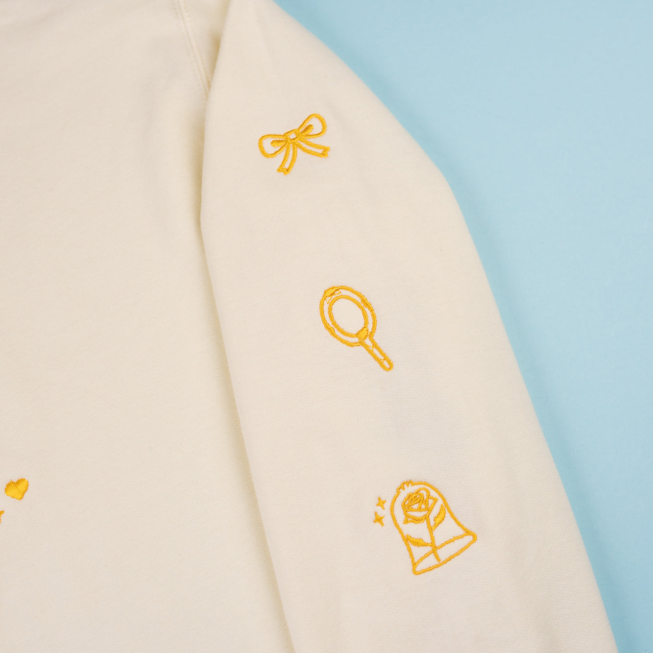 Belle Embroidered Cream Jumper